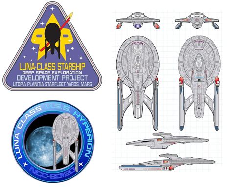 Luna Class starship - Deployed in the early 2380s, the Luna class represents a leap forward in ...