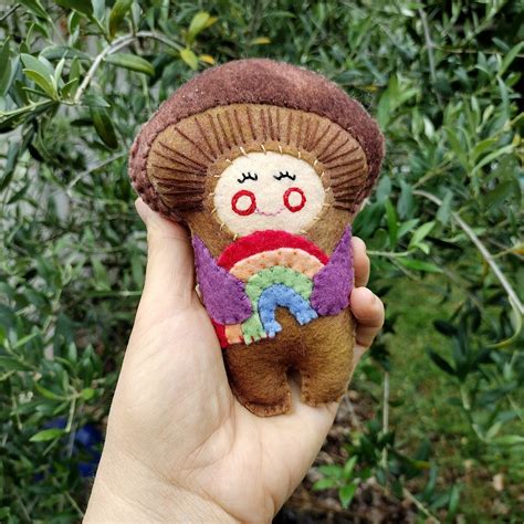 Felt Mushroom Pattern Mushroom Stuffy Pattern Mushroom Cap - Etsy