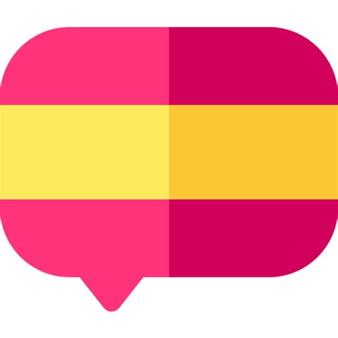 Spanish language Basic Rounded Flat icon