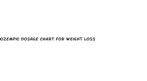 Ozempic Dosage Chart For Weight Loss | Micro-omics