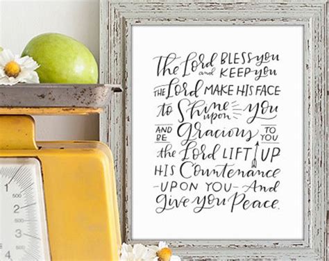 Benediction Art Print Bible Verse Prints