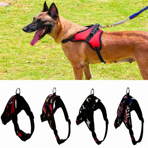 2018 Nylon Heavy Duty Dog Pet Harness Collar K9 Padded Extra Big Large Medium Small Dog ...