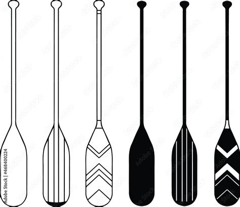 Canoe Paddle Outline