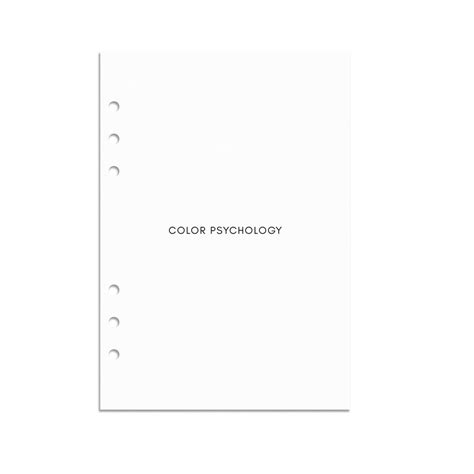 Color Psychology Planner Insert | Cloth & Paper – CLOTH & PAPER