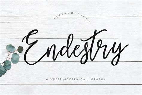 Endestry Modern Calligraphy Font - Free Download