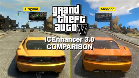 GTA IV: iCEnchancer 3.0 Mod - Graphics Comparison - YouTube