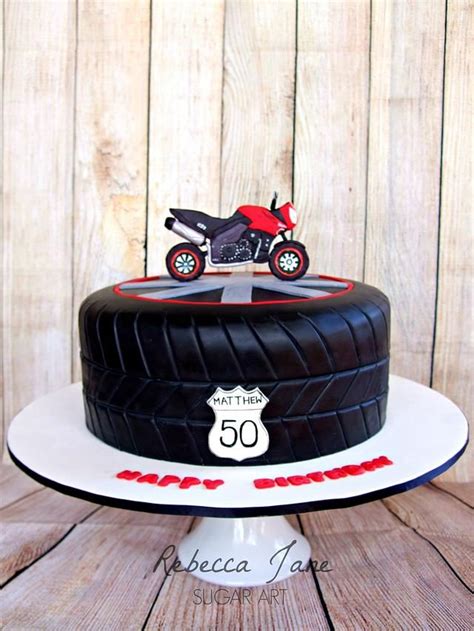 I made this motorbike cake a couple of week’s ago for a 50th birthday. The topper is a model of ...