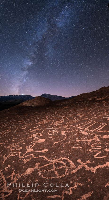 The Milky Way at Night over Sky Rock, Bishop, California, #28805