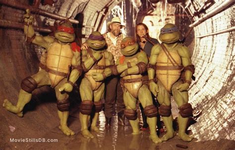 Teenage Mutant Ninja Turtles - Behind the scenes photo of Jim Henson