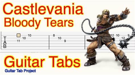 Castlevania Bloody Tears Guitar Tutorial Tabs - YouTube