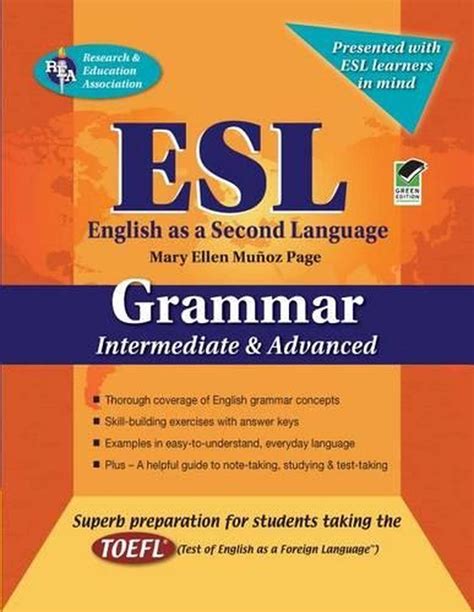 ESL Grammar Intermediate/Advanced by Mary Ellen Munoz Page (English) Paperback B 9780738601014 ...