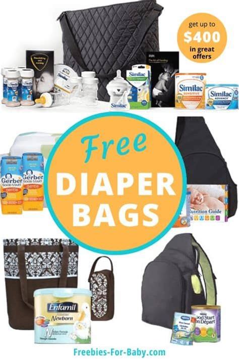 9 FREE Diaper Bags Filled with Free Baby Samples | Free diaper bags, Free baby samples, Free diapers