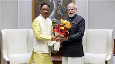 Chhattisgarh CM: Chhattisgarh chief minister Vishnu Deo Sai meets PM ...