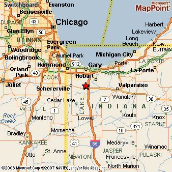 Where is Merrillville, Indiana? see area map & more