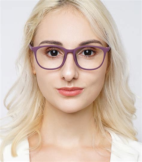 Aglaia Elegant Matte Purple Eyeglasses with Great Glamour | Zinff Optical