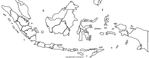 Printable Map of Indonesia - Blank World Map