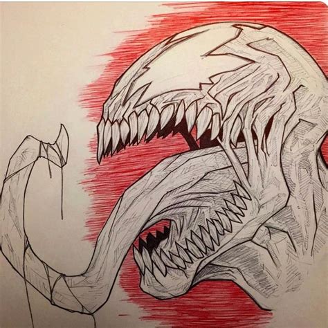 Venom Carnage Color Pencil Drawing By AtomiccircuS On, 47% OFF