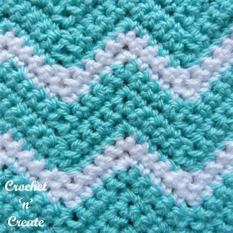 Crochet Ripple Stitch Pictorial | Ripple stitch, Chevron crochet ...