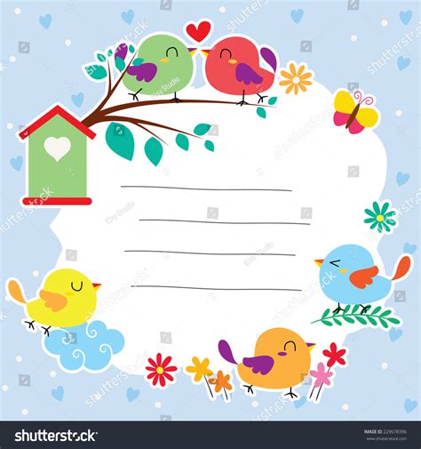 Birds Garden Layout Design Stock Vector (Royalty Free) 229678396 ...