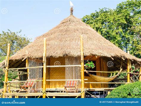 Traditional Thai Thatched Hut Stock Photo - Image: 49775405