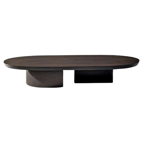 Nono Table - Hand-Crafted Solid Dark Oval Coffee Mexican Minimalist Wood | Oval wood coffee ...