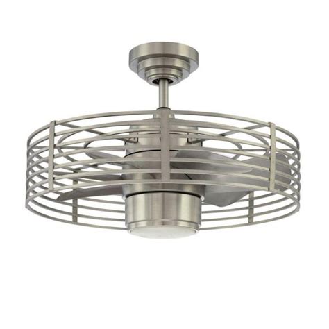 Designers Choice Collection Enclave 23 in. Satin Nickel LED Ceiling Fan ...