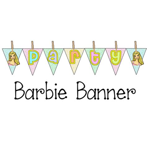 Printable Barbie Party Banner - Parties and Patterns Downloads