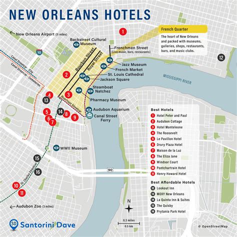 Map Of New Orleans Downtown Map Feccnederland - vrogue.co