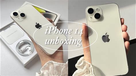 unboxing iPhone 14 starlight 🍎📲📦camera test, setup, what’s on my phone - YouTube