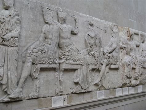 The Parthenon or ‘Elgin’ Marbles on display at the British Museum ...