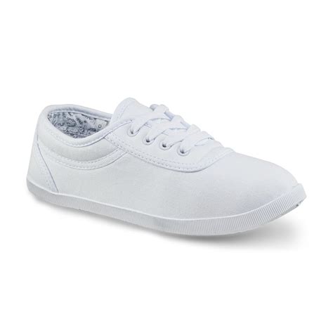 Basic Editions Women's Eavan Canvas Oxford Shoe - White