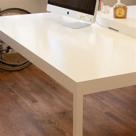 White parsons tables - Long Grain Furniture