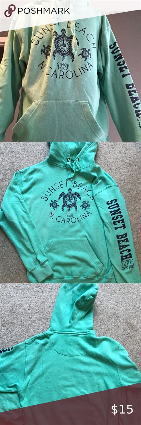 Sunset Beach,NC Hoodie Sunset Beach, NC hoodie! Mint colored and it’s very comfortable Jackets ...