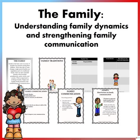 Family Dynamics Worksheets For Kids