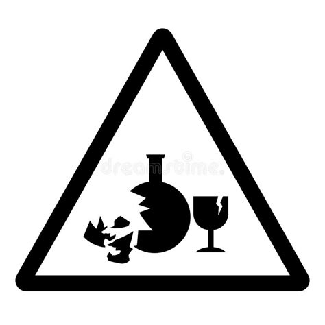 Glassware Safety Symbol Broken