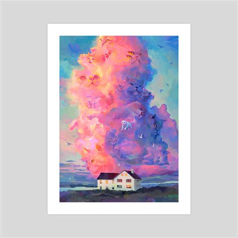 Cat Cloud, an art print by Eva Gamayun - INPRNT