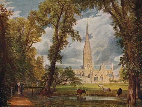 Kathedrale von Salisbury, 1823, um 1915 von John Constable