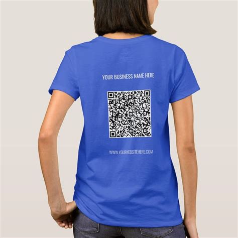 Your QR Code Name Website T-Shirt Promotional Gift | Zazzle | Promotional gifts, T shirt, Shirts
