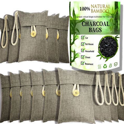 Buy Charcoal bags Odor Absorber Activated Bamboo Charcoal Air Purifying Bag for Home Odor ...