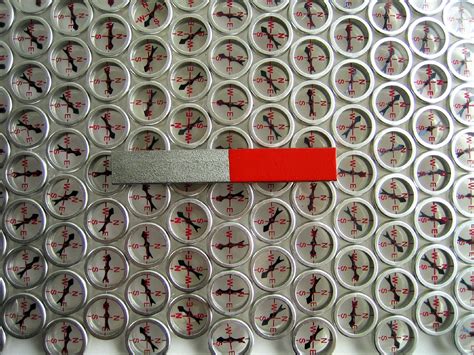 bar magnet on a compass array | Flickr - Photo Sharing!