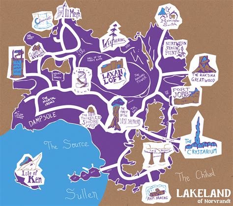 Map of Lakeland, Norvrandt on Behance