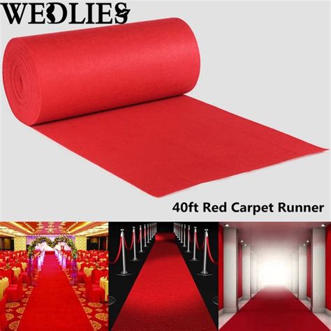 Red Carpet Aisle Floor Runner 40feet long by 3ft wide | Red carpet party, Hollywood party ...