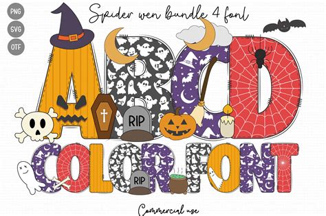 Spider Web Font by Doodle Alphabet · Creative Fabrica