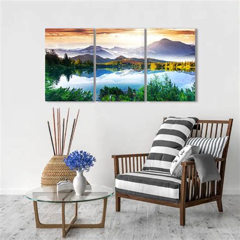 3 Panel Large Size Vintage Landscape Giclee Canvas Prints Artwork ...