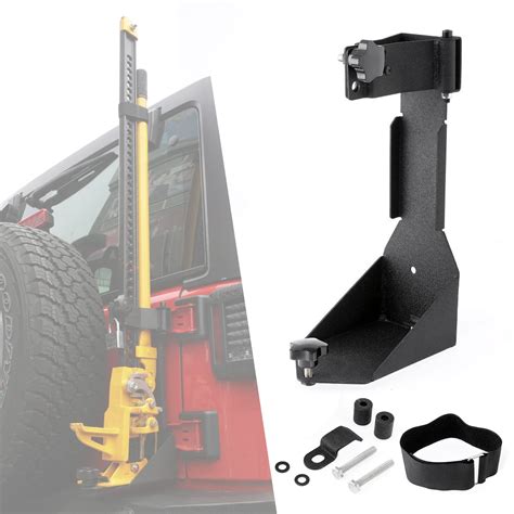 Buy PARTOL High Lift Jack Bracket for Jeep Wrangler JK 2007-2017, Rear ...