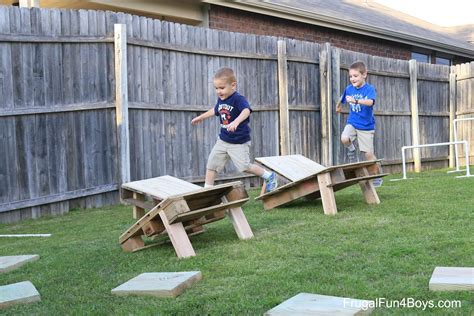 DIY American Ninja Warrior Backyard Obstacle Course | Идеи для детской вечеринки, Идеи для ...