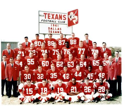 1961 DALLAS TEXANS 8X10 TEAM PHOTO AFL TEXAS FOOTBALL | eBay