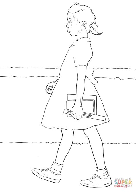 Ruby Bridges coloring page | Free Printable Coloring Pages