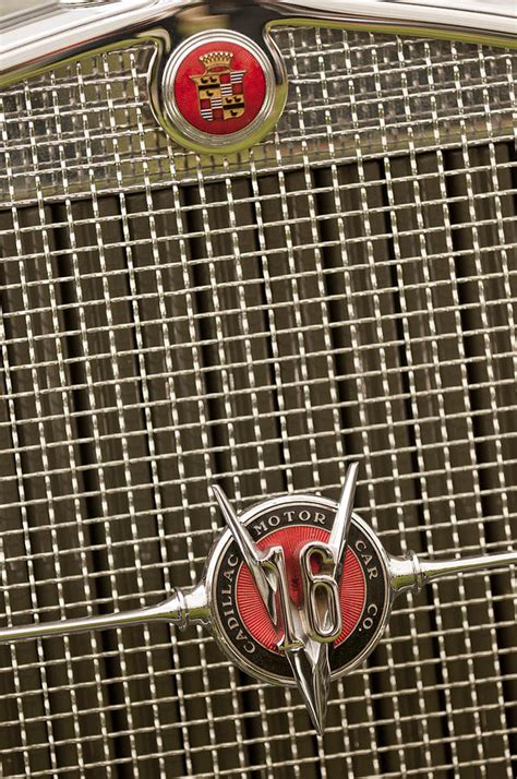 1930 Cadillac 452 Fleetwood Grille Emblem Photograph by Jill Reger - Pixels