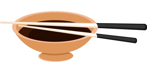 Download Chopsticks on a Bowl PNG Image for Free